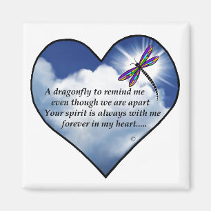 Íman Dragonfly Heart Poem
