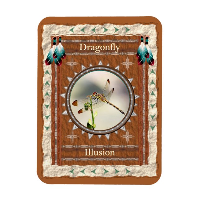 Íman Dragonfly-Illusion-Vinyl Flexi Magnet (Vertical)
