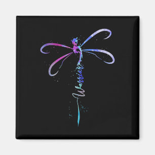 Íman Dragonfly Warrior Semicolon Prevenção Suicídio Awa