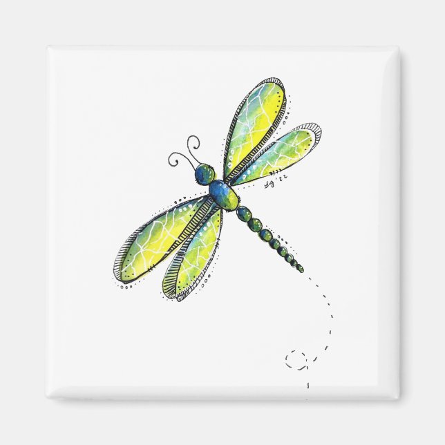Íman Dragonfly Whimsical (Frente)
