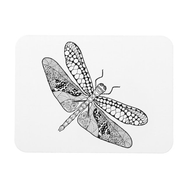 Íman Dragonfly Zendoodle (Horizontal)