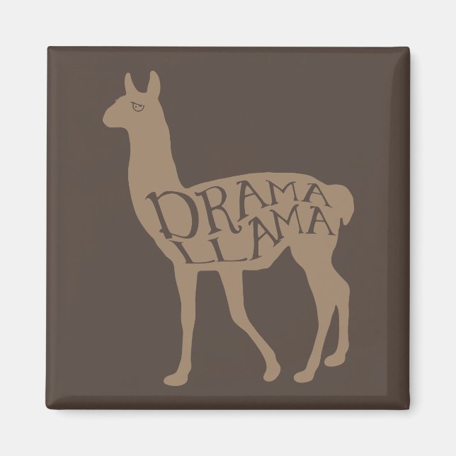 Íman Drama Llama Magnet (Frente)