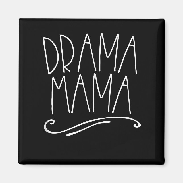 Íman Drama Mama Atrás do Palco Mãe Atuando (Frente)