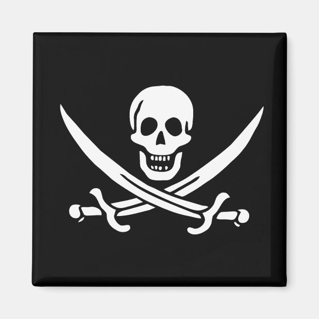 Íman Drapeau Pirate Jolly Roger (Frente)