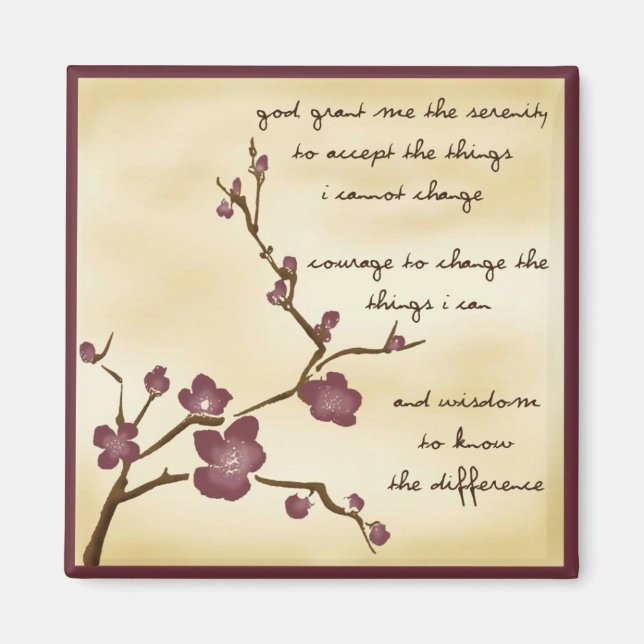 Íman Dream Garden Serenity Prayer Magnet (Frente)