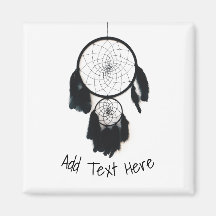 Dreamcatcher Preto em Fundo Branco