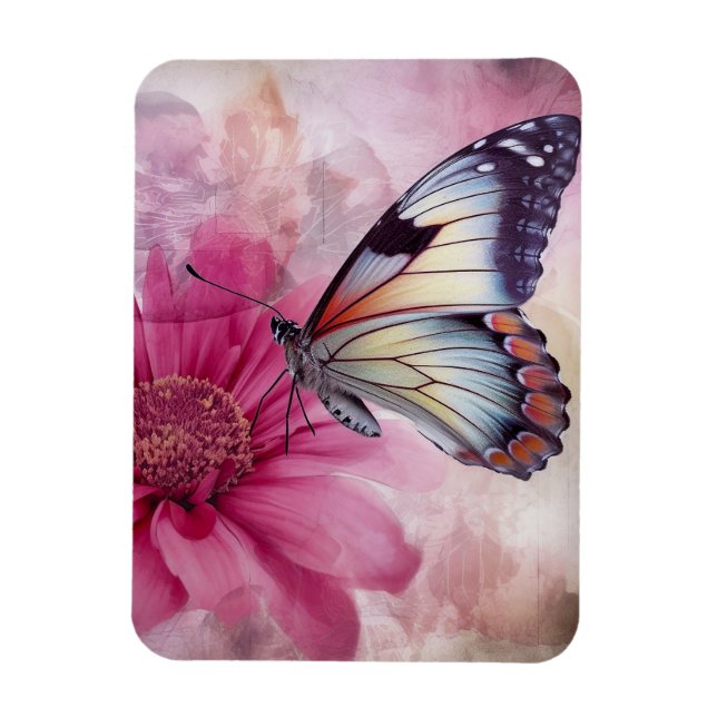 Íman Dreamfly na Canvas Floral (Vertical)