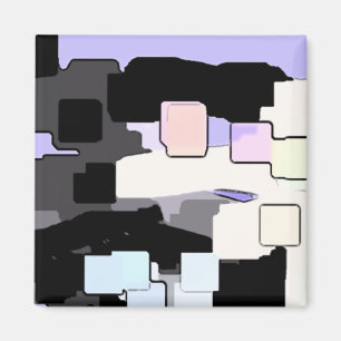Íman "Dreaming Blue" Arte Geométrica