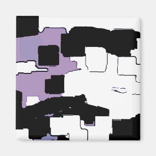 Íman "Dreaming in Purple" Arte Geométrica
