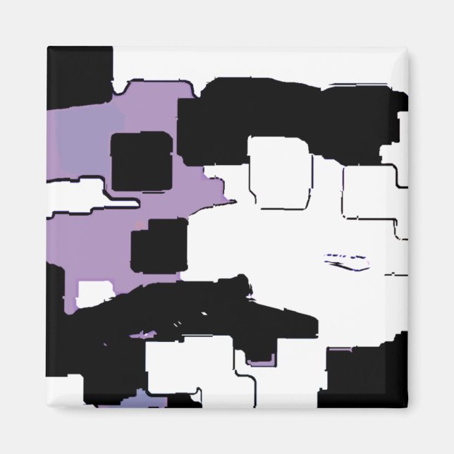 Íman "Dreaming in Purple" Arte Geométrica (Frente)