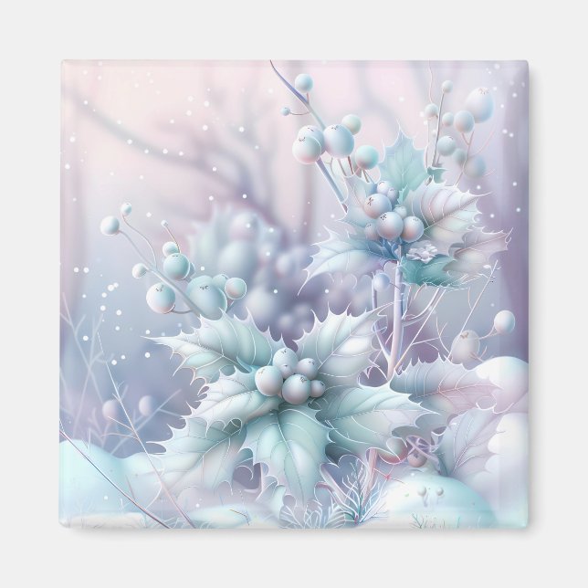Íman Dreamy Christmas Holly Magnet (Frente)
