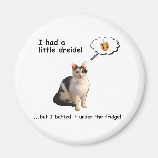 Íman Dreidel Cat (Frente)