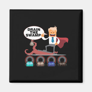 Íman Drenar o Pântano Frase Política Divertida Trump