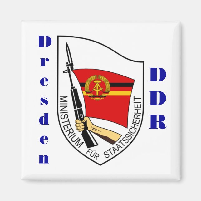 Íman Dresden, Alemanha Stasi Magnet (Frente)