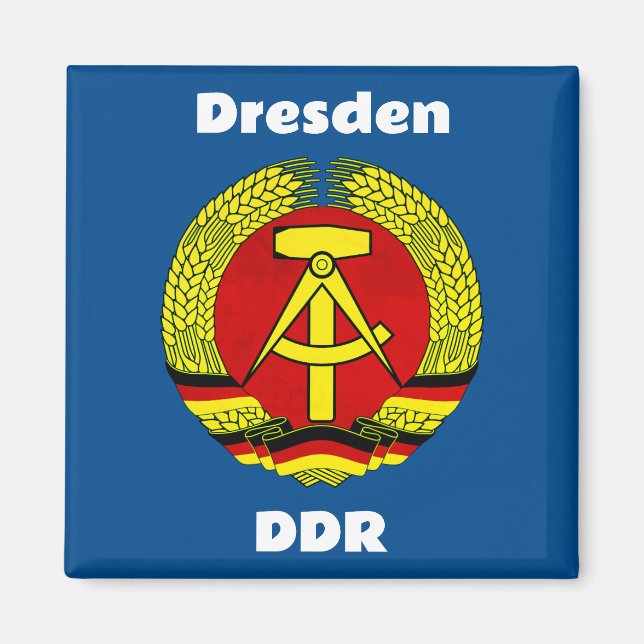 Íman Dresden, DDR, Dresden, Alemanha - Ossi da Alemanha (Frente)