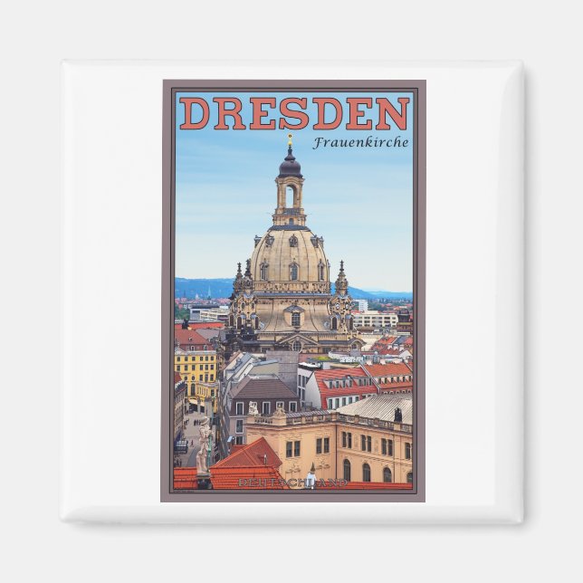 Íman Dresden - Frauenkirche (Frente)