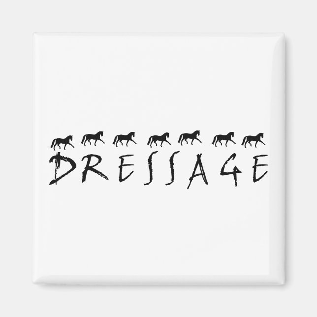 Íman Dressage (texto e cavalos) (Frente)