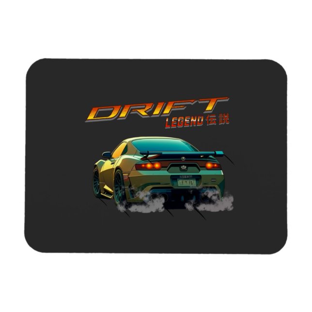 ÍMAN  DRIFT LEGENDA SUPRA MK4 - ESTILO ANIME (Horizontal)