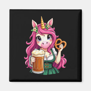 Íman Drindle Alemã - Unicórn Beer Pretzel Funny Party _