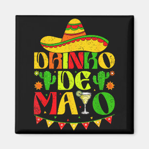 Íman Drinko de maio chapéu margarita cacto diversão Beb