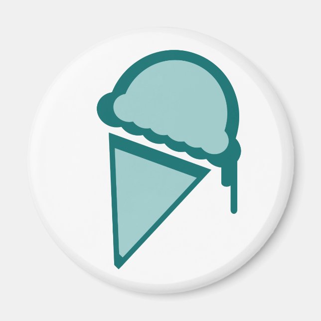 Íman dripz de retro do sorvete (Frente)