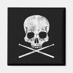 Íman Drummer de Morte de Metal Vintage Drum Set Drumsti