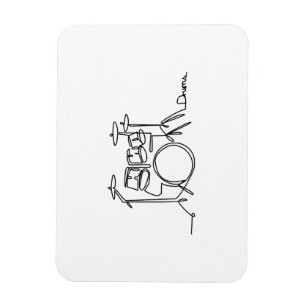 Íman Drummer Music Design Um Tambor De Linha