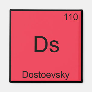 Íman Ds - Símbolo de Elemento de Química Engraçado D