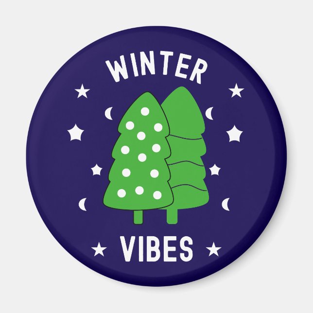 Íman Duas Árvores Víblias de inverno (Frente)