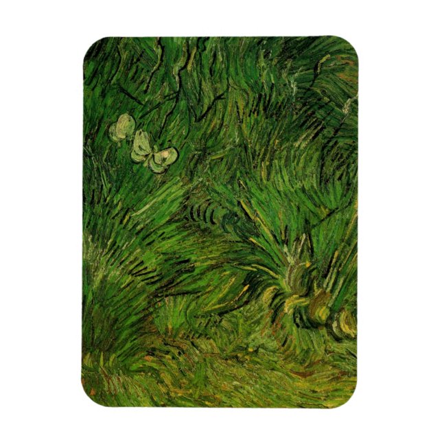 Íman Duas Borboletas Brancas por Vincent van Gogh (Vertical)