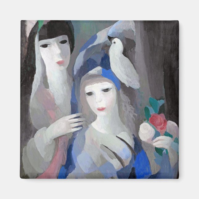 Íman Duas Dama e Dove, Marie Laurencin (Frente)