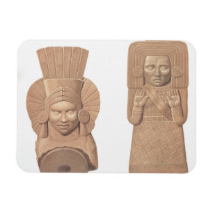 Íman Duas figuras das mulheres de Palenque, pla do