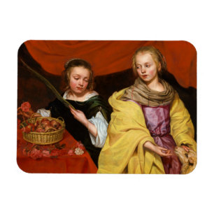Íman Duas Meninas como Agnes Santo e Dorothea Santo