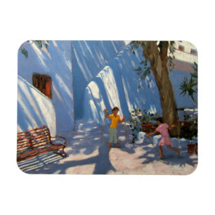 Íman Duas meninas que saltam Mykonos