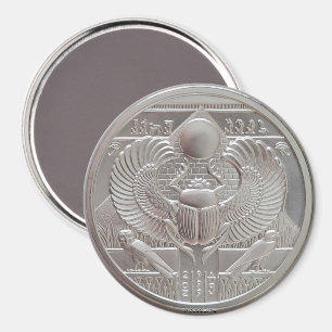 Íman Duas Ounce Silver Scarab Round
