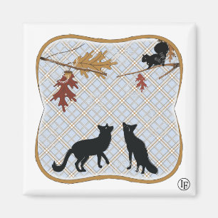 Íman Duas raposas de Fectching