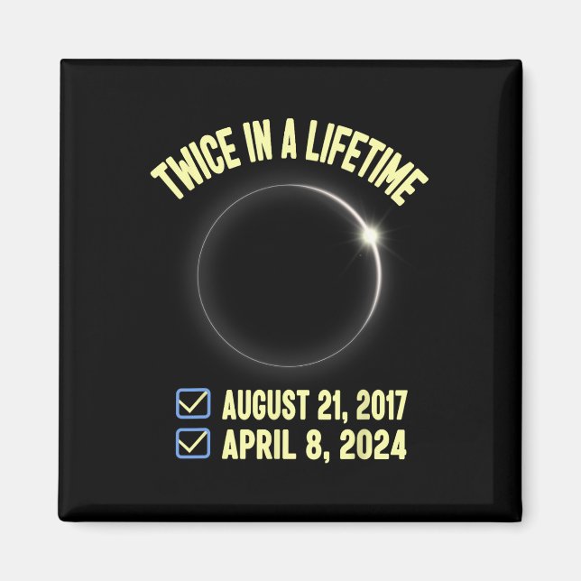 Íman Duas Vezes Na Vida Total Eclipse Solar 2024 Mulher (Frente)