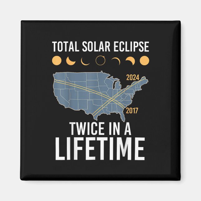 Íman Duas Vezes Numa Camisa De Eclipse Solar De Vida 20 (Frente)