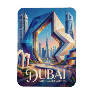 Íman Dubai Emirados Árabes Unidos Burj Khalifa Paisagem