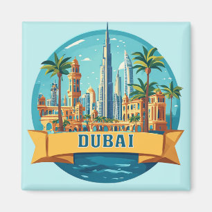 Íman 🧲 Dubai Emirados Árabes Unidos Viagem Lembrança �