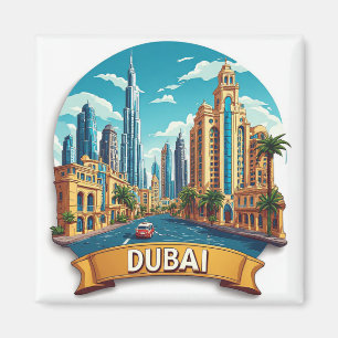 Íman 🧲 Dubai Memórias de Férias Inesquecíveis ✈️