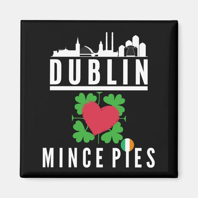 Íman Dublin ama o Mince Pies Cityscape (Frente)