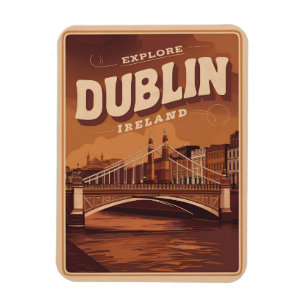 Íman Dublin antiga cidade, presentes de viagem da repúb