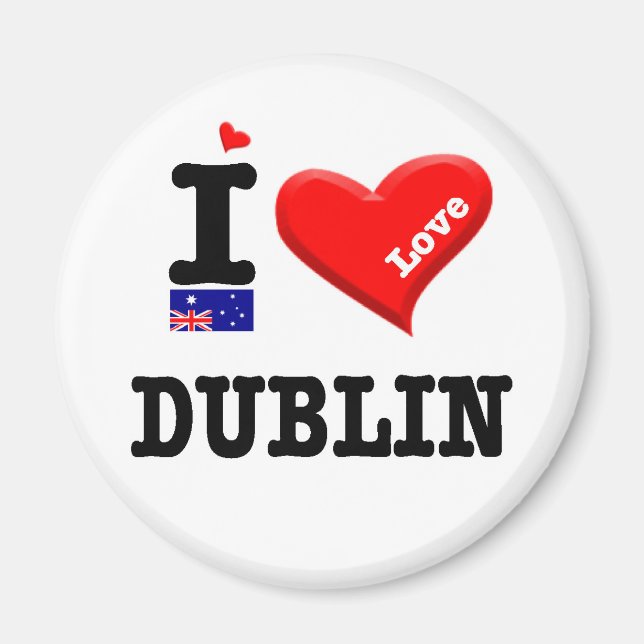 Íman DUBLIN - Eu amo (Frente)