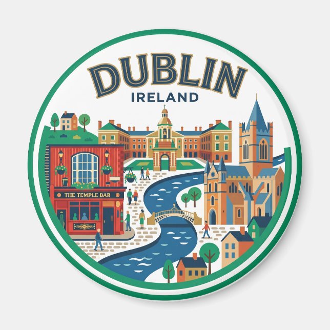 Íman Dublin Irlanda (Frente)