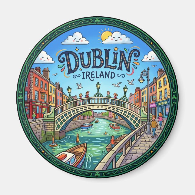 Íman Dublin Irlanda (Frente)