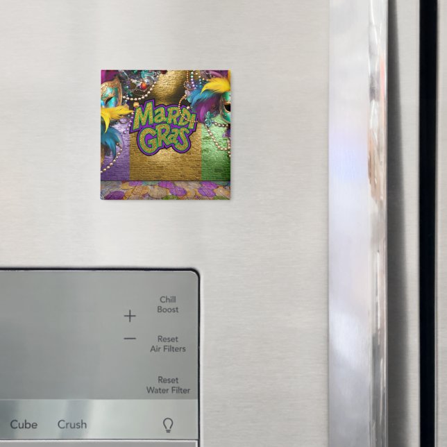 Íman Dúbloons gráficos com o tema Mardi Gras de Slipper (In Situ (Fridge))