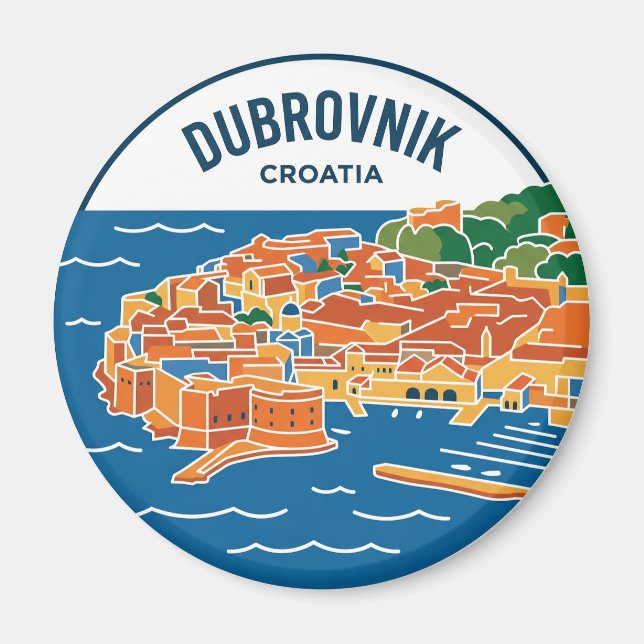 Íman Dubrovnik Croácia (Frente)