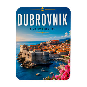 Íman 🏰 Dubrovnik Croácia Cidade Costeira Decoração de