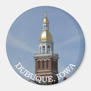 Íman Dubuque. Ímã da lembrança de Iowa